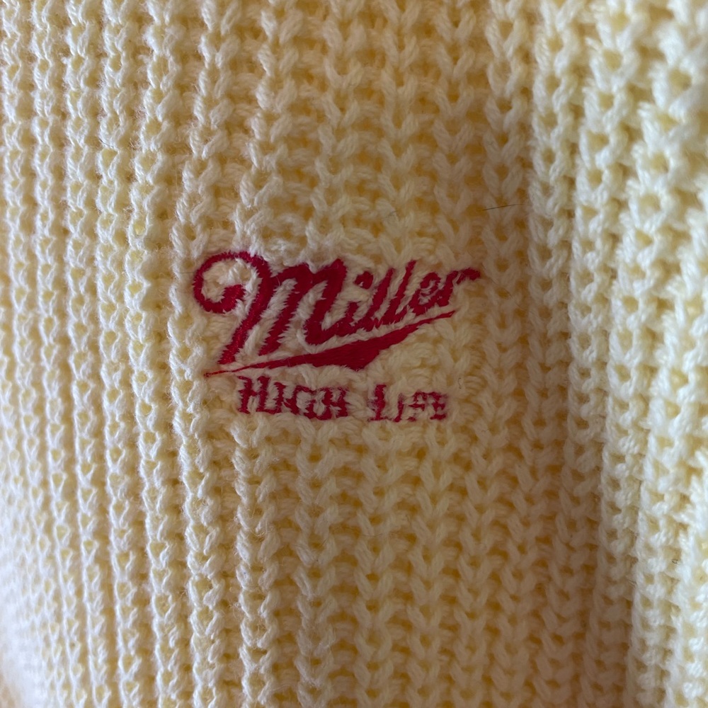 Vintage Miller High Life Knit Sweater